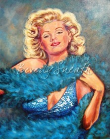 Blue Marilyn acrylic $400