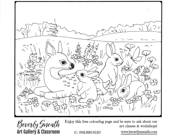 Spring Animal colouring page 2020