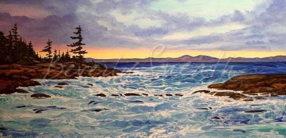 Restless Water (Acrylic 24 X 48 in.) $1800