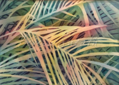 Tropical Breeze - watercolour image 11 X 15 in $400