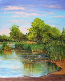 Scugog Shore 16 X 20 acrylic