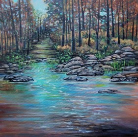 Lakepath acrylic 24 X 24 $750