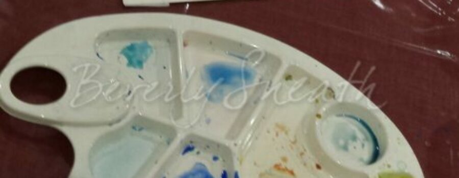 watercolour supplies palette
