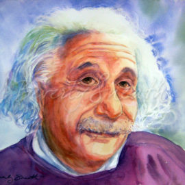 Albert Einstein watercolour