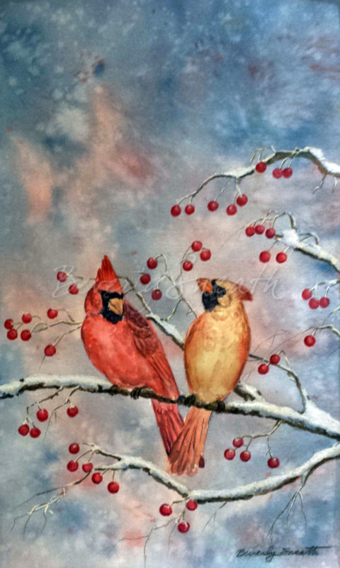Cardinals and Berries
