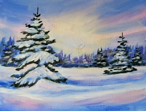 Holiday Landscape Family Paint Party