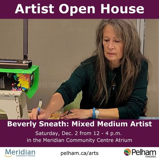 Open House at Meridian Community Centre image of Bev Sneath at work