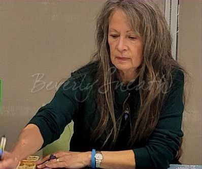 Bev working painting